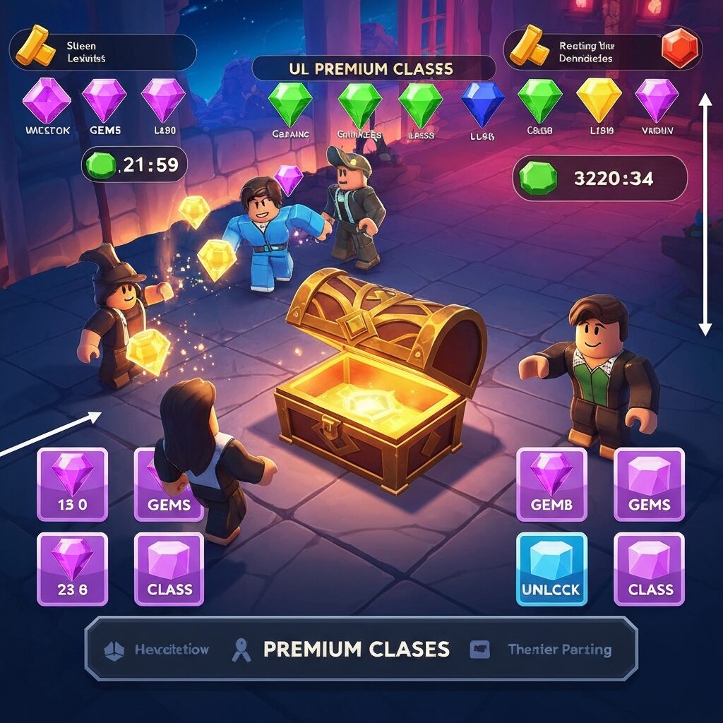 Earn Free Gems & Premium Classes Safely in Roblox 99 Nights